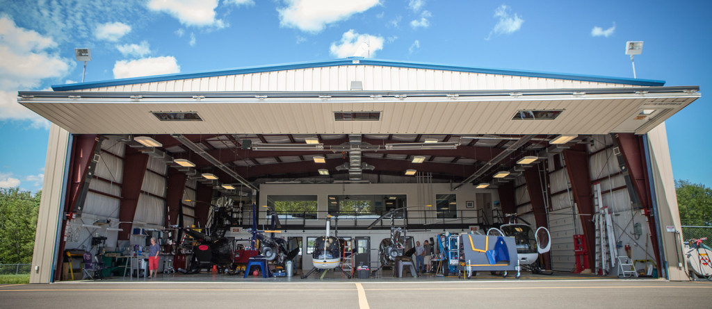 Maritime Helicopters' maintenance and helicopter rebuilding facility at the Fredericton International Airport
