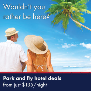 Wouldn't you rather be here? Park and fly from Fredericton for just $135/night