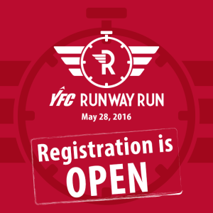Registration for the 2016 YFC Runway Run is now open!
