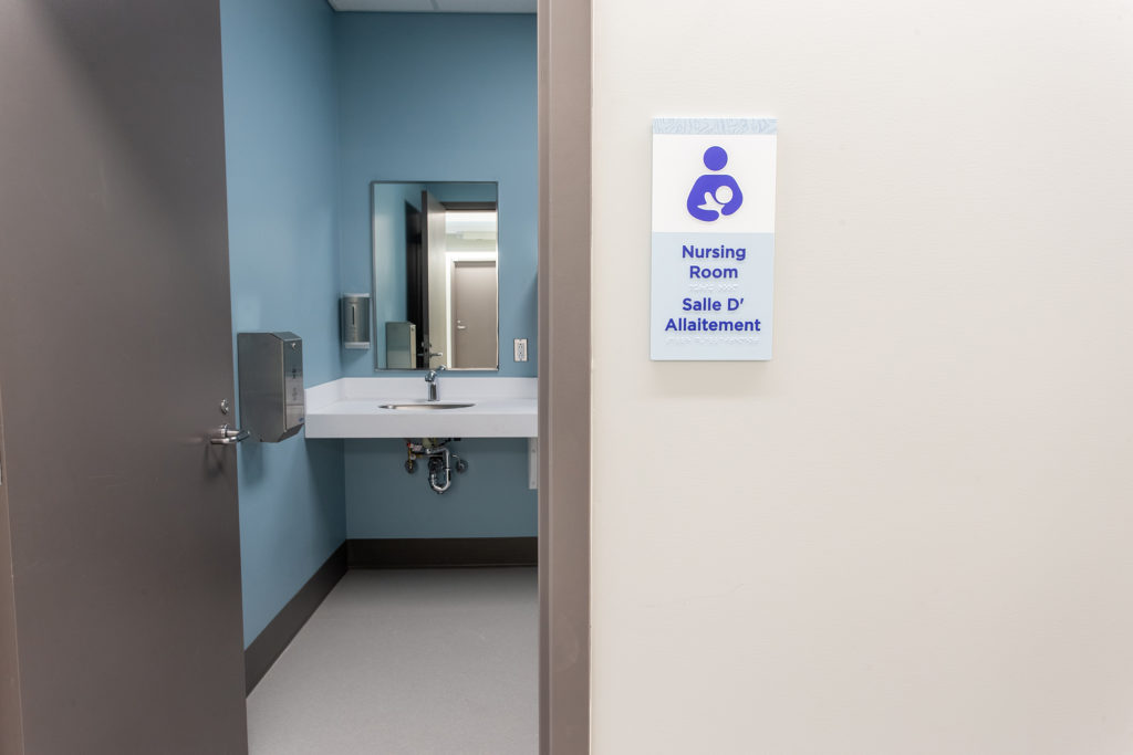 Nursing room in the Fredericton International Airport 