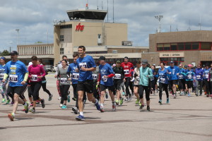 Runners take off in the inaugural YFC Runway Run