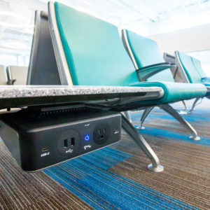 Ample USB and outlets keep you connected while you travel through YFC